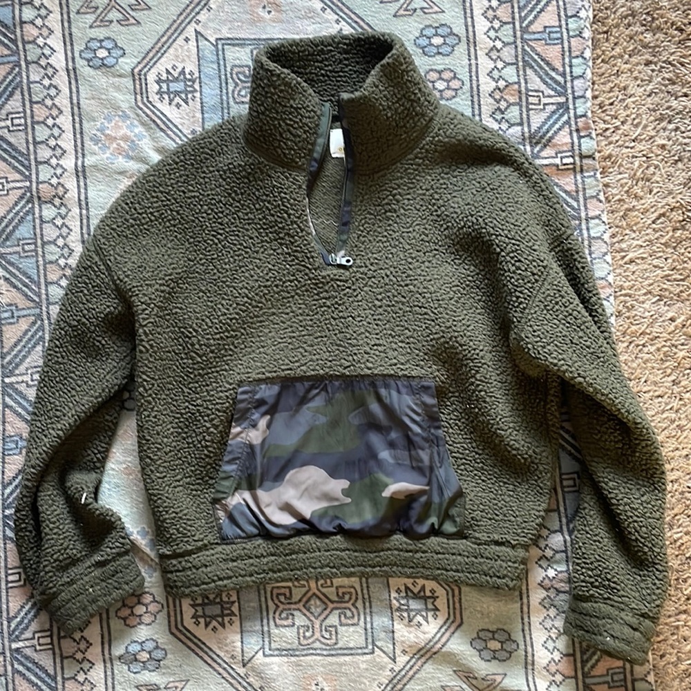 OFFLINE by aerie fleece quarter zip